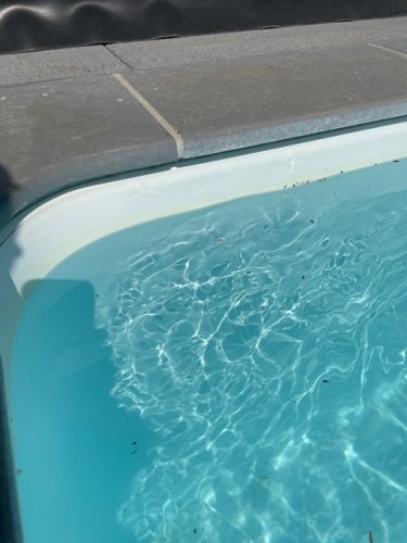 Betónový lem bazéna 30x50 cm farba sivá